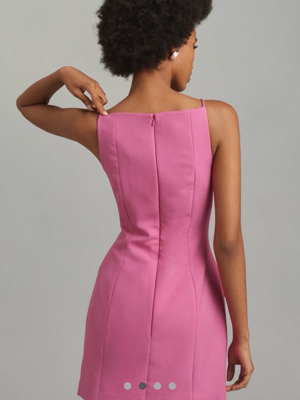 Maeve Pink Double-Breasted Mini Dress - Picture 2 of 5